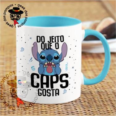 Imagem de Caneca de Cerâmica Stitch Do Jeito que o CAPS Gosta - Mina Store, Fund
