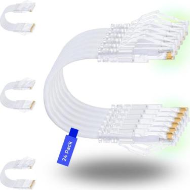 Imagem de Patch Cables Rapink Cat6/Cat6a 4,3 m (pacote com 24) Suporte 10G