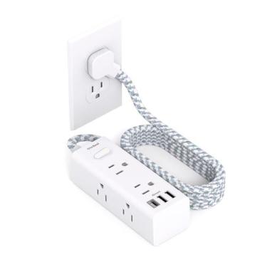 Imagem de Protetor de sobretensão Power Strip One Beat 6 tomadas 3 portas USB