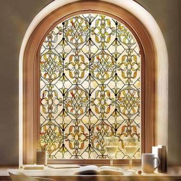 Imagem de Película de janela OHTMERU Stained Glass Privacy Heat Control 43x200cm