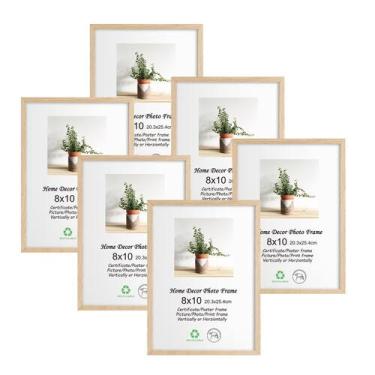 Imagem de Porta-retratos LYYYXGYP 8x10 Wood Conjunto de 6 madeiras de carvalho n