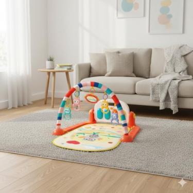 Imagem de Tapete Musical Infantil com Piano e Luzes – Tapete Atividades Bebê