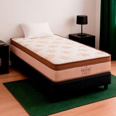 Imagem de Cama Box Baú Solteirão E Colchão Victory Molas V-store Cor:preto