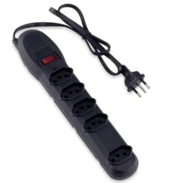 Imagem de Filtro de Linha 5 Tomadas Bivolt com Proteção e Cabo – Gere mais controle e estilo na sua energia