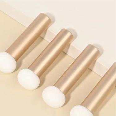 Imagem de Pincel de esponja para corretivo, pincel de base, aplicador cosmético, pincel de contorno de nariz, 4 peças