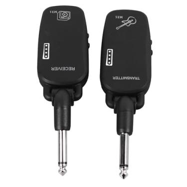 Imagem de RiToEasysports Receptor Transmissor de Guitarra Sem Fio Transmissor de áudio Confiável de Alto Desempenho para Baixo de Guitarra Elétrica Material Durável para Músicos