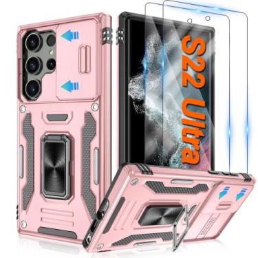 Imagem de Capa ATUMP para Samsung Galaxy S22 Ultra 6,8" em ouro rosa