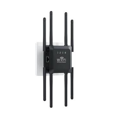 Imagem de Repetidor Roteador WiFi 3 em 1 funções 1200Mbps 2.4GHz Preto - MM-LYQ4