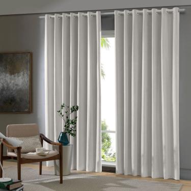 Imagem de Cortina Corta Luz Blackout 100% PVC 4,20m x 2,50m Bella Janela - Branco