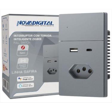 Imagem de Interruptor Inteligente Novadigital Tomada 20A Usb Tipo C
