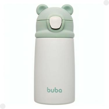Imagem de Garrafa Termica Parede Dupla Ursinho Verde Buba