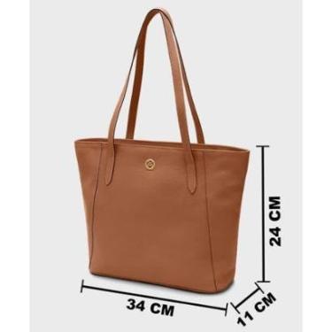 Imagem de Bolsa Feminina Shoulder Couro Mariart Manacá Preto-Feminino
