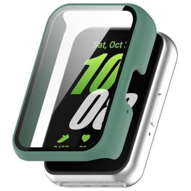 Imagem de Case Película Compatível Com Samsung Galaxy Fit 3 Smartwatch (Verde)