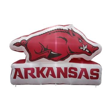 Imagem de FANMATS Mascote inflável NCAA Arkansas Razorbacks - Display inflável autoinflável, ventilador e cordões embutidos, logotipo oficial da equipe – mostre seu espírito durante todo o ano