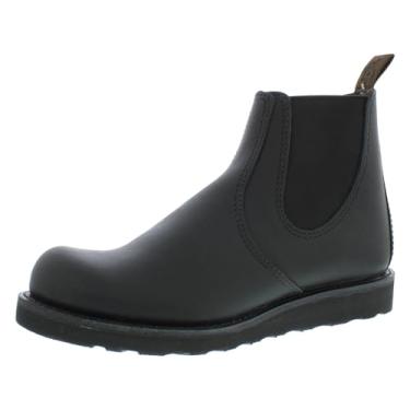 Imagem de Red Wing Botas masculinas clássicas de couro Chelsea, Preto, 43