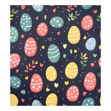 Imagem de Blueangle Capa magnética para lava-louças ovos coloridos de Páscoa, decoração da capa da máquina de lavar louça, adesivos de eletrodomésticos, adesivos de eletrodomésticos, 58 cm C x 66 cm adesivo