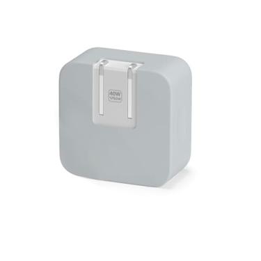 Imagem de Adaptador de energia dinâmico Apple 40W com capa de carregador de silicone macio máximo de 60 W, adequado para iPhone 17 16/MacBook Air 13 13.6 15/Apple Watch 40W, capa protetora, à prova de quedas, à