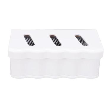 Imagem de TARSHYRY Protetor de Cabelo de Parede de Chuveiro de Coletor de Cabelo de Silicone para Banheira de Banheiro (Branco)