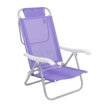 Imagem de Cadeira Bel Sunny Aluminio Sannet 6 Posicoes Lilas Bel