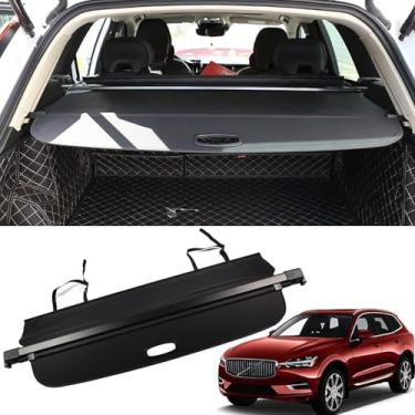 Imagem de Prateleira retrátil para porta-malas de carro para Volvo XC60 2018 2019 2020 2021 2022, capa de proteção de bagagem, prateleiras de bagagem, divisória de caixa traseira