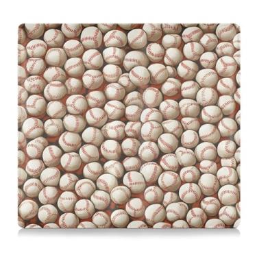 Imagem de CEBUGI Porta-luvas com fundo de bolas de beisebol, porta-luvas, organizador de documentos, 12,5 x 24 cm