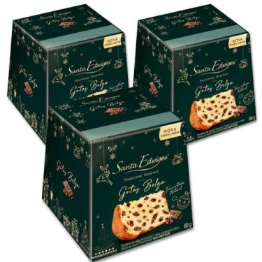 Imagem de Mini Panettone Chocolate Belga Santa Edwiges Kit 3un de 80g - 11742, S