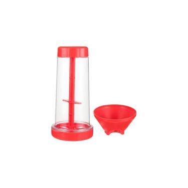 Imagem de Peneira com Misturador Manual de Farinha, Plástico, 500g, 23cm Altura x 11cm Diâmetro, para Tapioca e Ingredientes Secos