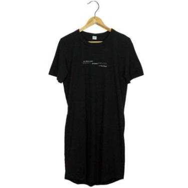 Imagem de Vestido Colcci Comfort Com Logo Preto Feminino-Feminino