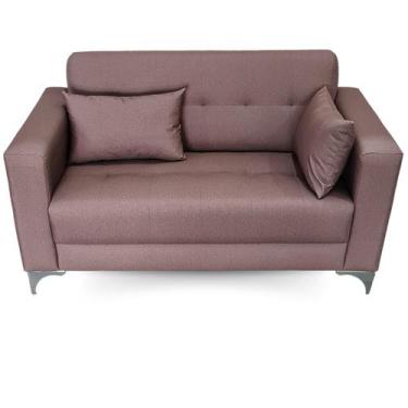 Imagem de Sofá  Gianni Tecido Acquablock Pé Aço Cromado  140cm - 4R Estofados, C