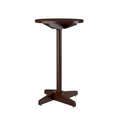 Imagem de Mesa Bar Alta Piratini em Madeira Maciça Castanho Acetinado 60x100cm