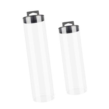 Imagem de Aymzbd 2x Recipiente de Armazenamento, Tubo Transparente para Bolas de Tênis, Tubo para Guardar Bolas de Pickleball E Equipamentos de Treino de Golfe