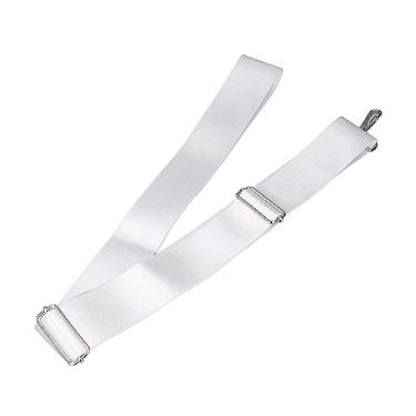 Imagem de Generic Correia de Rede de Tênis Branca Portátil Alças de Ajustável Fivela de Aço Inoxidável Quadra de Tênis Cinta Central para Jardim Playground