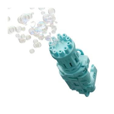 Imagem de Máquina Elétrica Lança Bolhas de Sabão Infantil - Genérico, Azul