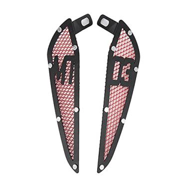 Imagem de Guarnição de alumínio para tanque de combustível de motocicleta, 2 peças, substituição para mt03 2020-2021 (Vermelha)