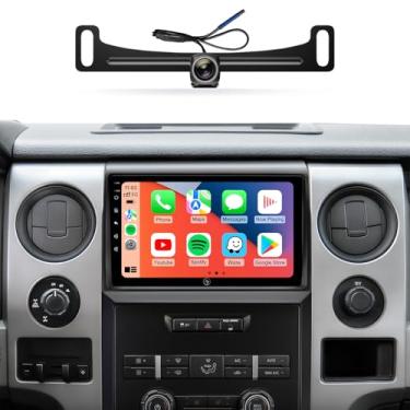 Imagem de Rádio estéreo de carro para Ford F150 2009-2012, Android de 22 cm com CarPlay sem fio/Android Auto, 5G WiFi Navegação GPS, Bluetooth, câmera de reserva com tela sensível ao toque