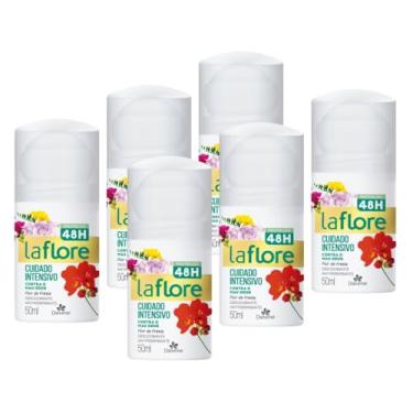 Imagem de 6UN Desodorante La Flore Roll On Flor de Fresia 50ml Davene (6)