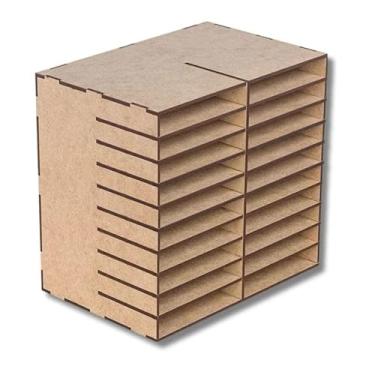Imagem de Organizador de Caneta Touch Porta caneta touch em MDF Com um design elegante e contemporâneo, este organizador de secretária para o seu próprio espaço de trabalho!