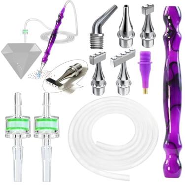 Imagem de Kit de substituição para canetas de pintura de diamante a vácuo, caneta de substituição E-Painter + 2 filtros + parafuso de aço 1/2/3/5/cotovelo multiplacers + tubo de silicone de 1 m serve para a