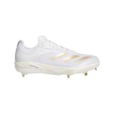 Imagem de adidas Tênis masculino Adizero Electric-Bs, Branco/dourado metálico/branco, 39