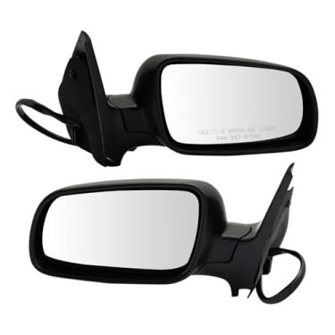 Imagem de TRQ Conjunto de espelhos Power Driver & Passenger Side VW1320120 VW1321120 Compatível com Volkswagen Golf 1999-2006 Jetta 1999-2007