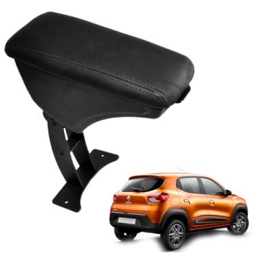 Imagem de Apoio Descanso Encosto De Braço Com Porta Obejtos Para Kwid 2017 A 2023 (Preto - Costura Preta)