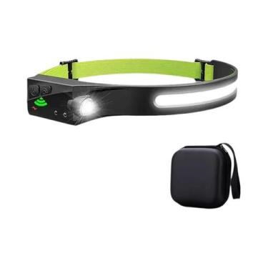 Imagem de Lanterna De Cabeça LED Recarregável Com Bateria De 1200mAh, 5 Modos, S