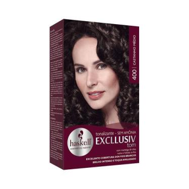 Imagem de Tonalizante Haskell Excllusiv Tom 400 Castanho Médio