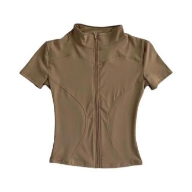 Imagem de Camisetas De Yoga Femininas De Secagem Rápida E Modeladoras, Alta Qual