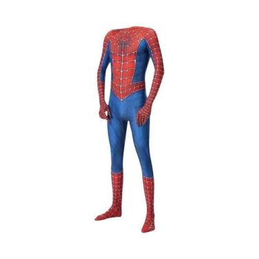 Imagem de Fantasia De Cosplay Do Homem-Aranha Para Adultos, Traje Zentai De Supe