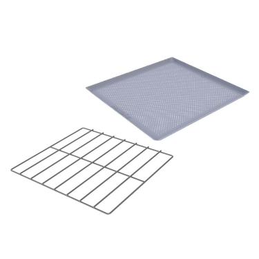 Imagem de Kit Grade Cromada 35x35 + Assadeira Perfurada Alumínio 35x35 Fornos Prp-004/008 - Progás