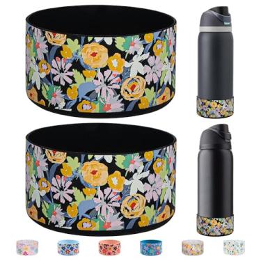 Imagem de HEYSKAY 2 peças de bota de silicone para garrafa de água Owala Flask 1,134 g, capa protetora antiderrapante para Owala Twist, garrafa de água de aço inoxidável FreeSip and Flip sem BPA