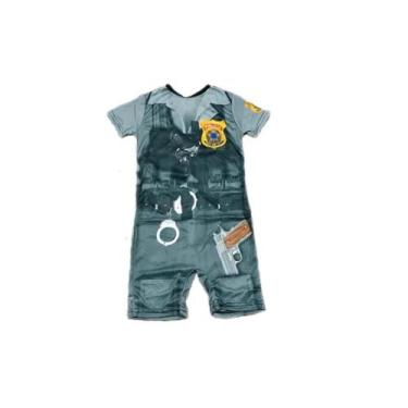 Imagem de Fantasia Roupa Infantil Policial - Bililika, Cinza, PP