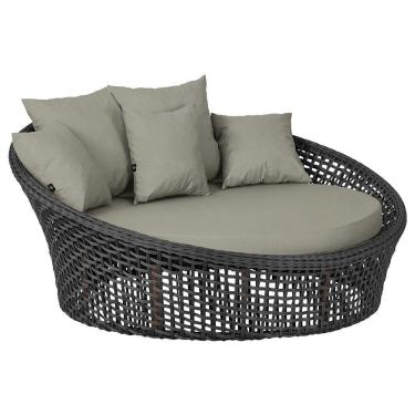 Imagem de Chaise Hungria Pintura Marrom Corda Náutica E8 Trama Preto