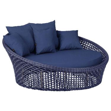 Imagem de Chaise Hungria Pintura Fendi Corda Náutica E10 Trama Azul